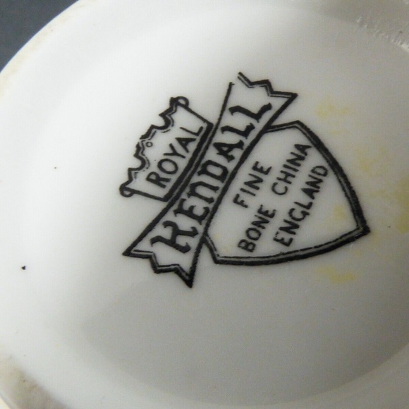 VTG Royal Kendall Fine Bone China England Tea Cup & saucer set Clematis Flora - Picture 7 of 7